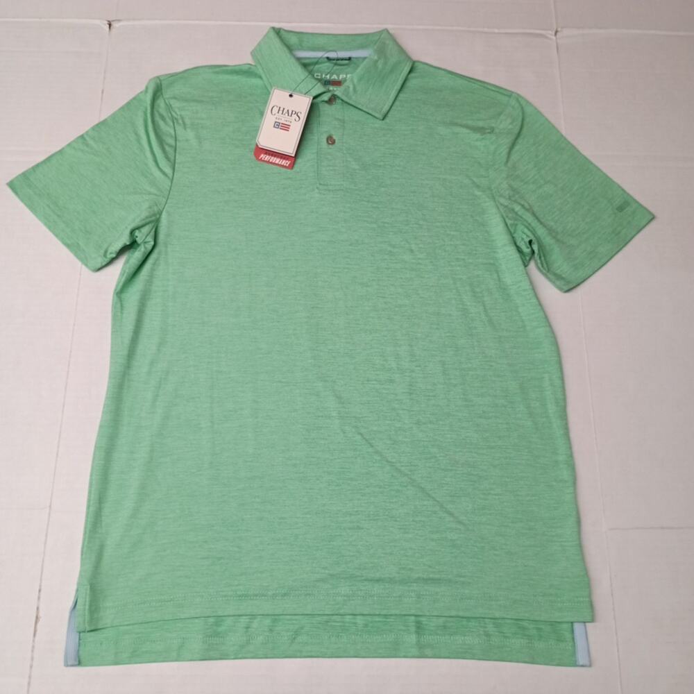 Chaps Everyday‎ Performance Polo Shirt Men's Size M Jade